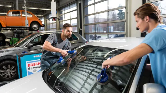 Service d'entretien des vitres par un pro