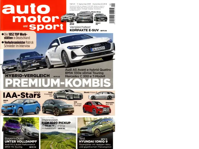 Cover "auto motor und sport" – Heft 20 / 2025