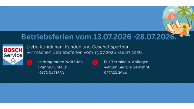 Betriebsferien