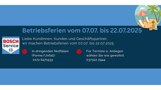 Betriebsferien