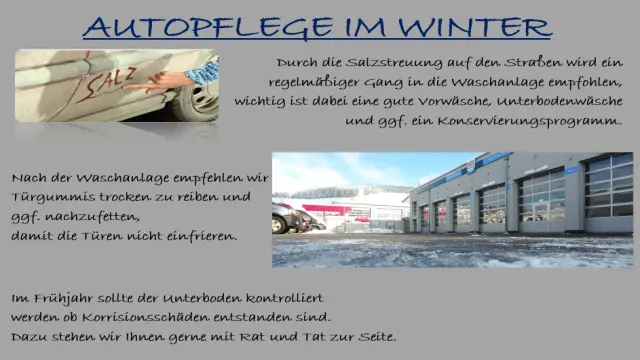 Autopflege im Winter 