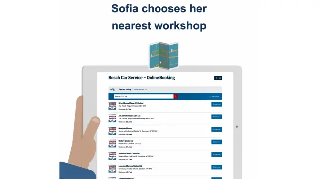 Sofia chooses her nearest workshop